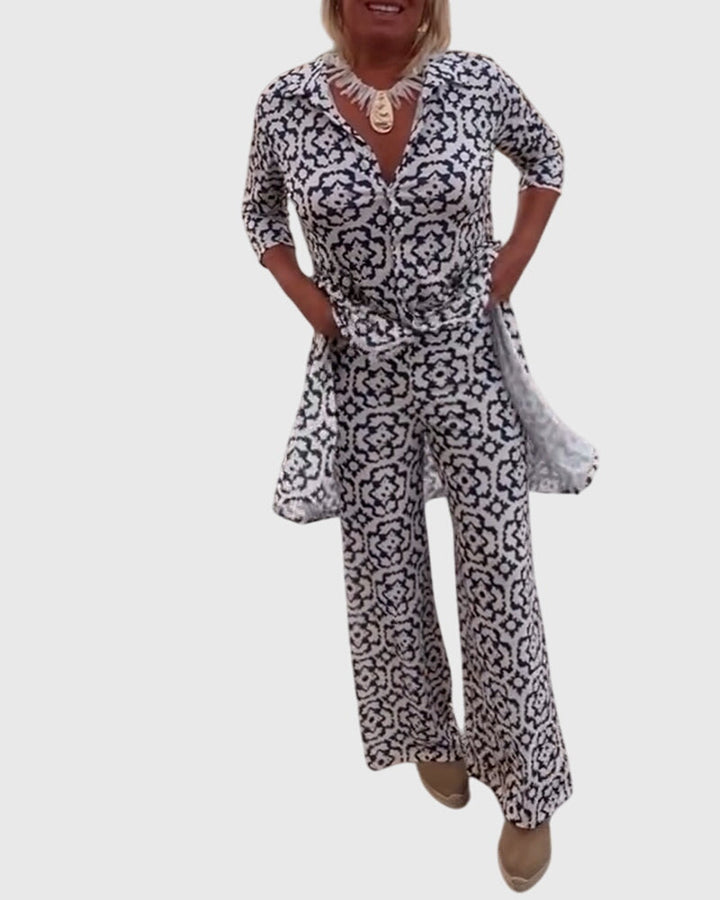 Gabriella | Elegant Vintage Two-Piece Set